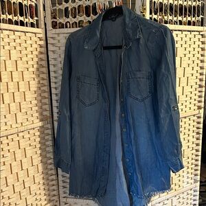 VELVET HEART Blue Denim Button-Up Shirt